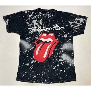 The Rolling Stones Retro Graphic T-shirt Men Large Black Short Sleeve Music